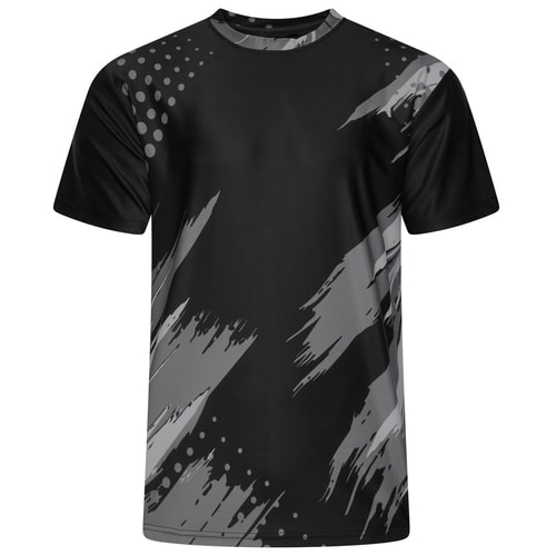 KAM Active Sports bedrucktes T-Shirt Schwarz